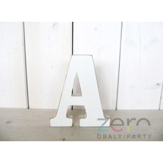 Abeceda dřevěná 'A' (18 cm) - bílá