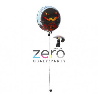 Balónek fóliový LED (svíticí) pr. 62 cm (1 ks) - Halloween