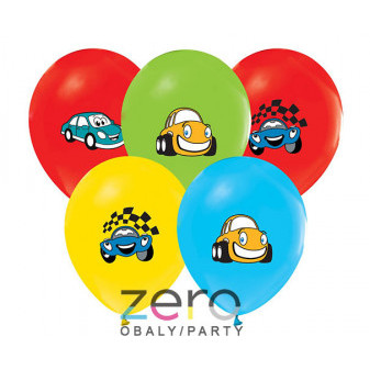 Balónky nafukovací pr. 30 cm (5 ks) - auta (mix)