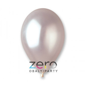 Balónky nafukovací pr. 26 cm, 100 ks (metal) - perleťové