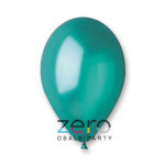 Balónky nafukovací pr. 26 cm, 100 ks (metal) - tyrkysově zelené
