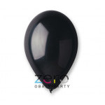 Balónky nafukovací pr. 26 cm, 100 ks (metal) - černá