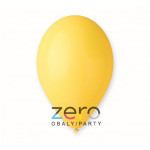 Balónky nafukovací pr. 26 cm, 100 ks (pastel) - žluté