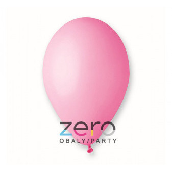 Balónky nafukovací pr. 26 cm, 100 ks (pastel) - sv. růžové
