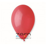 Balónky nafukovací pr. 26 cm, 20 ks (pastel) - červené