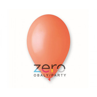 Balónky nafukovací pr. 26 cm, 20 ks (pastel) - oranžové