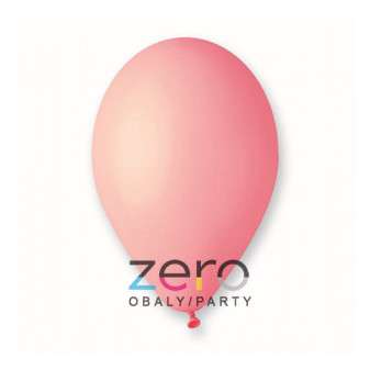 Balónky nafukovací pr. 26 cm, 100 ks (pastel) - růžové
