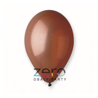 Balónky nafukovací pr. 26 cm, 100 ks (pastel) - hnědé
