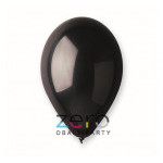 Balónky nafukovací pr. 26 cm, 20 ks (pastel) - černé