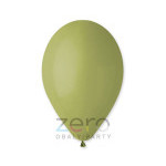 Balónky nafukovací pr. 26 cm, 20 ks (pastel) - olivová