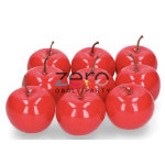 Dekorace jablko 3 cm (12 ks) - červená