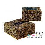 Krabice dortová 'Exclusive' 280 x 280 x 150 mm - černo-zlatá