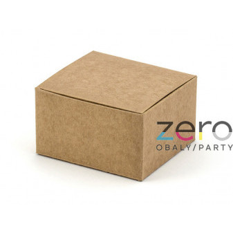 Krabička papírová 6x5,5x3,5 cm (10 ks) - přírodní