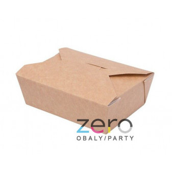 Lunch box papírový 1.600 ml - přírodní