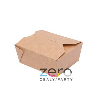 Lunch box papírový 750 ml - přírodní