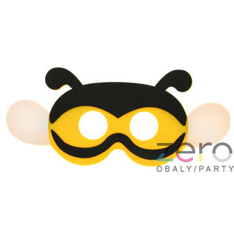 Maska karnevalová dětská filcová 'Včelka'