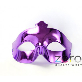 Maska karnevalová - fialová