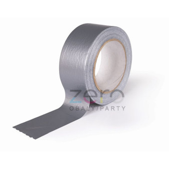 Páska lepicí DUCT tape 48 mm x 50 m - stříbrná (kaučuk)