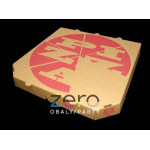 Krabice na pizzu 320 x 320 x 40 mm 'PIZZA' - přírodní (extra pevná)