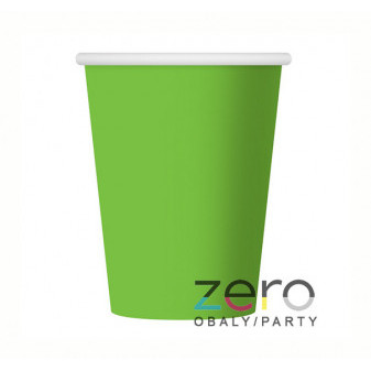 Pohárek (kelímek) nápojový papírový 0,27 l (6 ks) - zelený