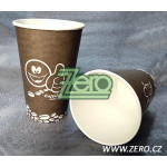 Pohárek (kelímek) nápojový papírový 0,33 l - tisk káva