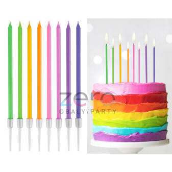 Svíčka narozeninová 11,5 cm (8 ks) - pastelová (mix)