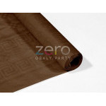 Ubrus papír. damaškový 1,18-1,2 m x 6 m - čokoládový