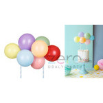 Zápich na dort balónky 29 cm - barevný mix